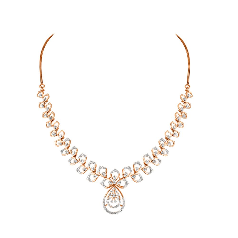 Divine Radiance Diamond Necklace Set-All Jewellery-ONS22132-D400X1B
