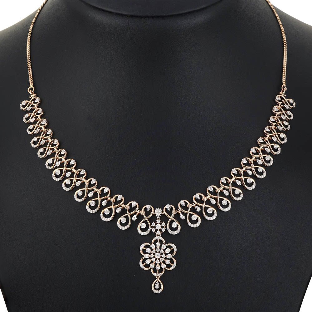Beautifully Paired Diamond Studded Jewellery Set-All Jewellery-ONS22135-D400X0C
