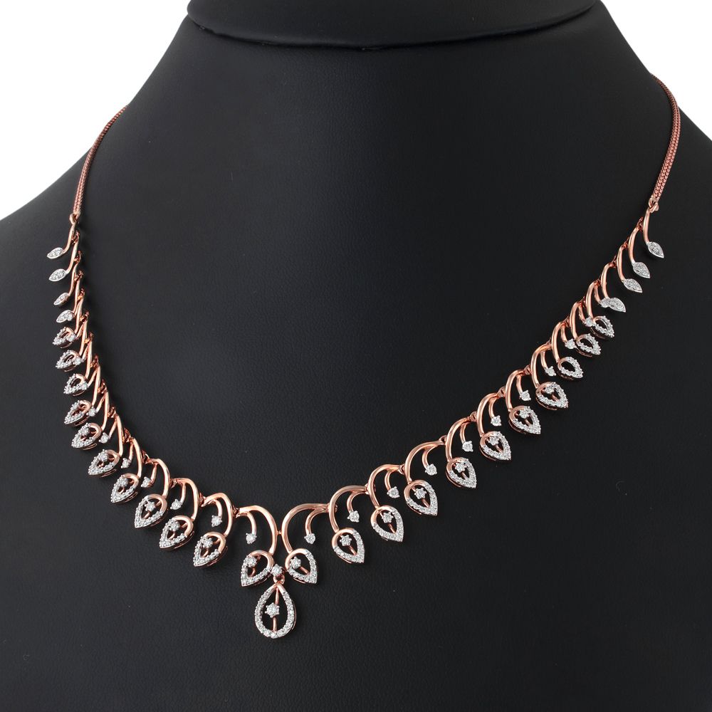 Gorgeous designer 14KT Rose Gold Jewellery Set-All Jewellery-ONS22137-D400X0C