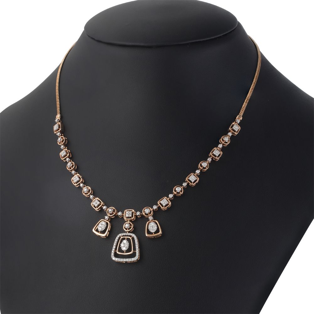 Shimmering Brilliance Diamond Necklace Set-All Jewellery-ONS22151-D400X0C