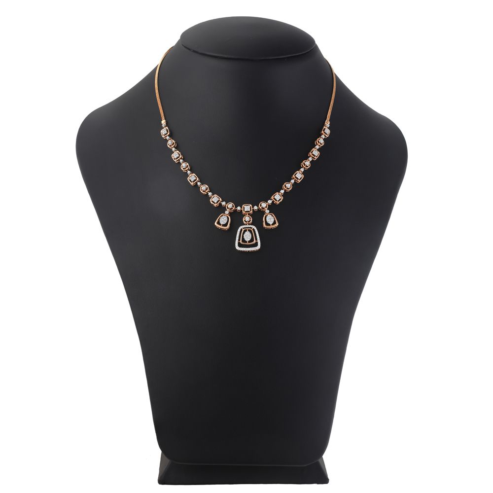 Shimmering Brilliance Diamond Necklace Set-All Jewellery-ONS22151-D400X0C