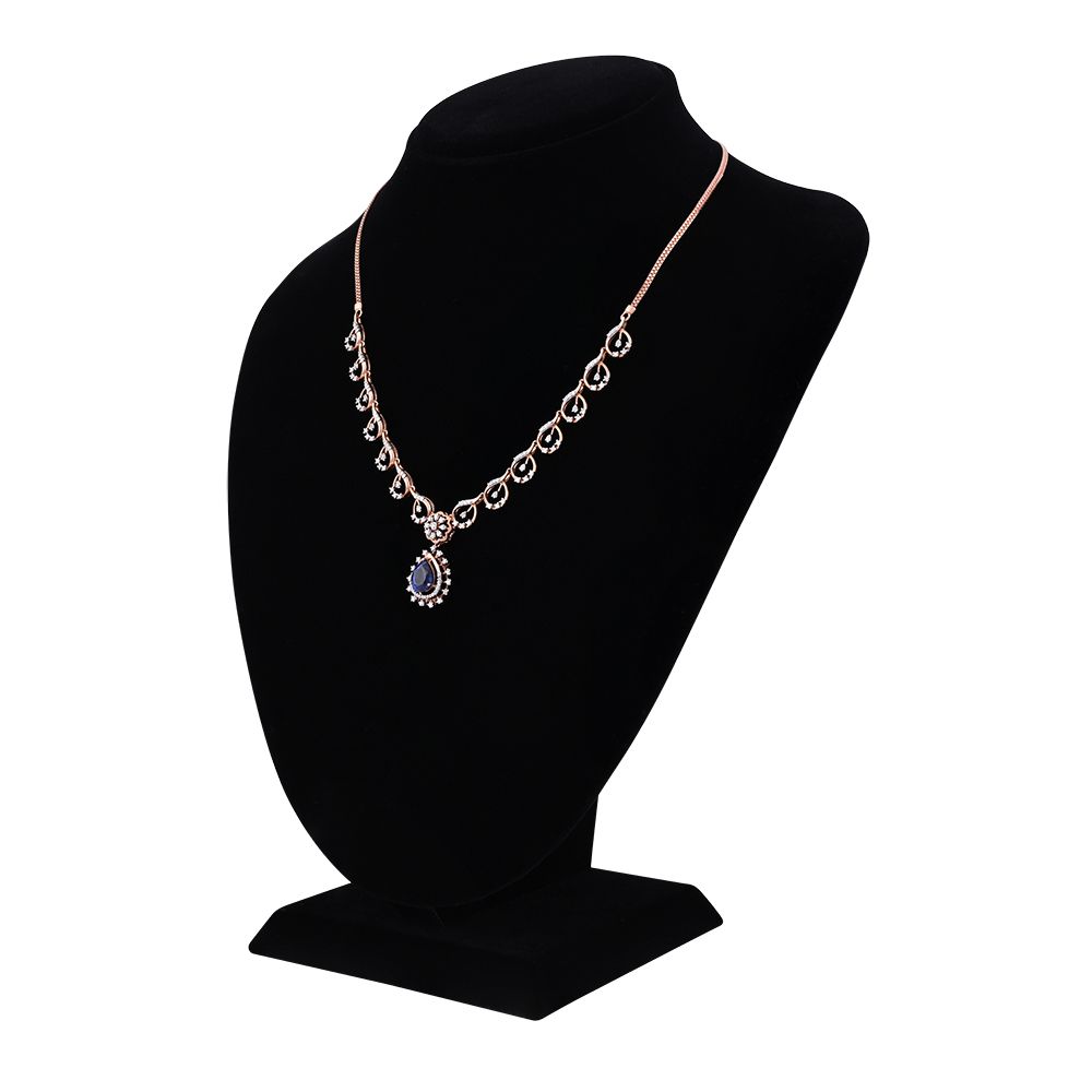 Brilliant Pair of Necklace and Earring with Diamonds-Necklaces-ONS22152-D412X0C