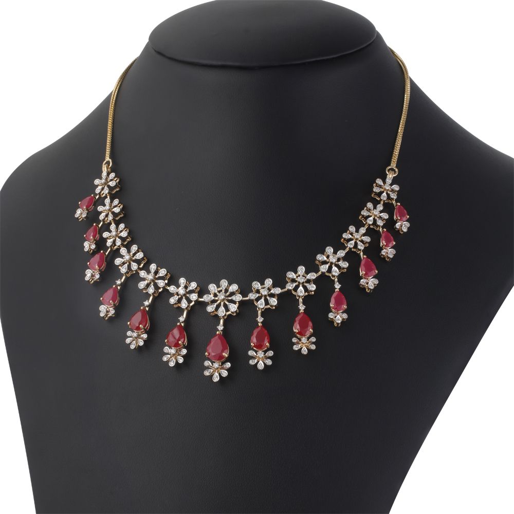 Charming Diamond Jewellery Set-All Jewellery-ONS22159-D410R0C