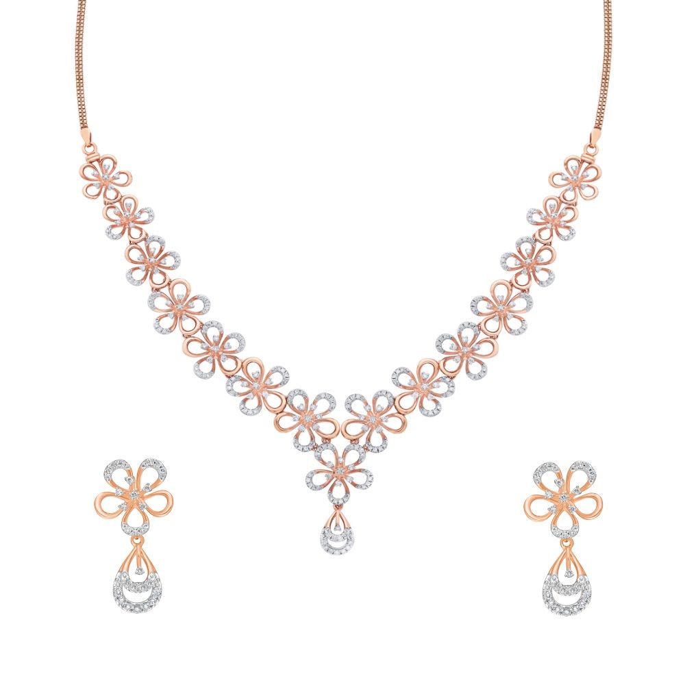 Layered 14Kt Rose Gold Jewellery Set-All Jewellery-ONS22164-D900X0C