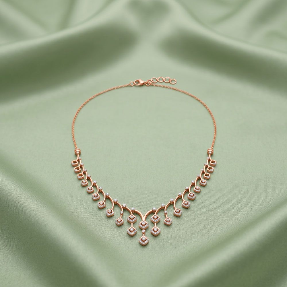 Dangling Necklace with Diamonds-All Jewellery-OSN22165-D900X1C