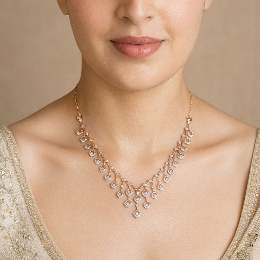 Dangling Necklace with Diamonds-All Jewellery-OSN22165-D900X1C