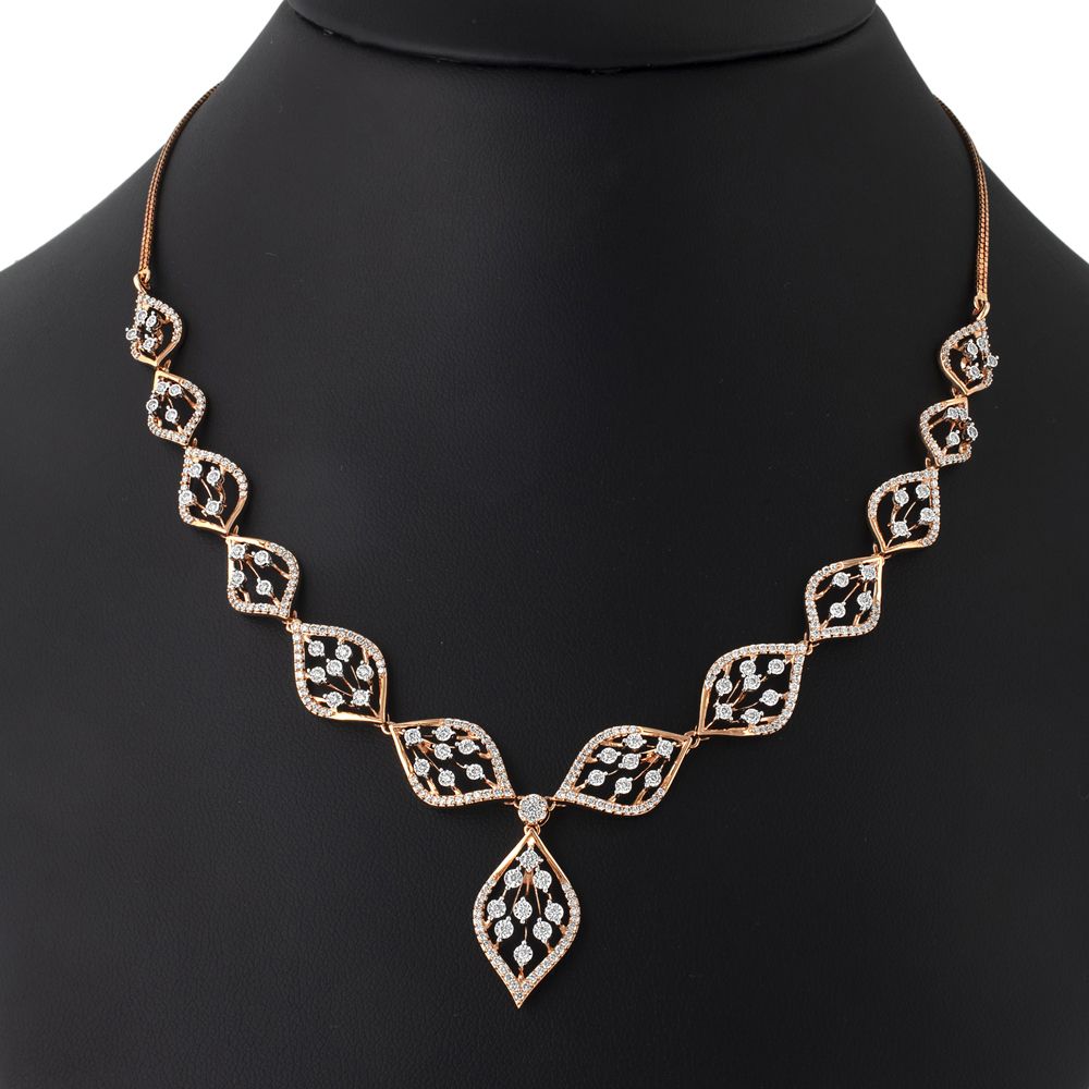 Adorable Rose Gold Jewellery Set-All Jewellery-ONS22177-D400X0C