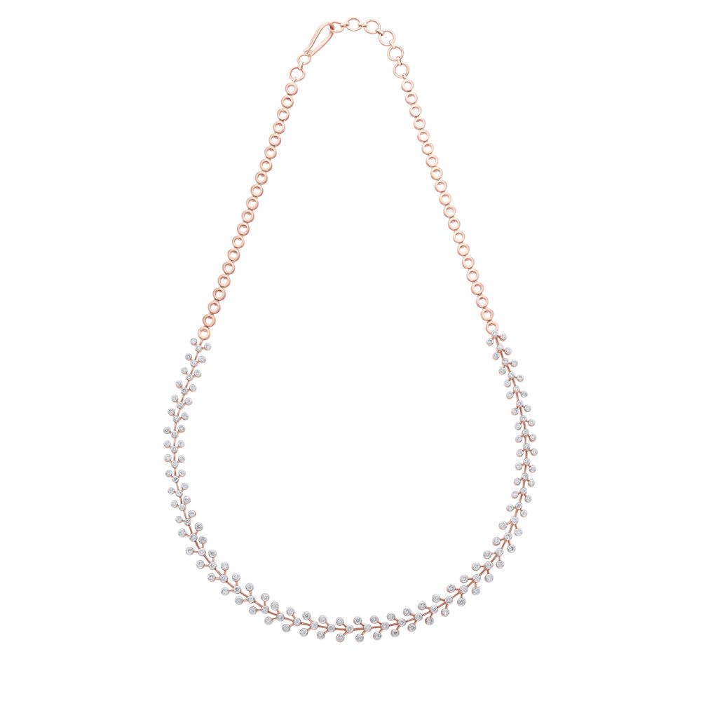 Filigree Leaf Design Diamond Jewellery Set-All Jewellery-ONS22178-D900X0C