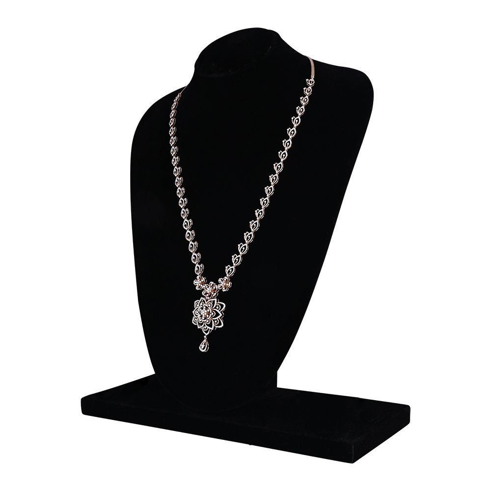Stylishly Designed Diamond Necklace Set-All Jewellery-ONS22186-D300X0B