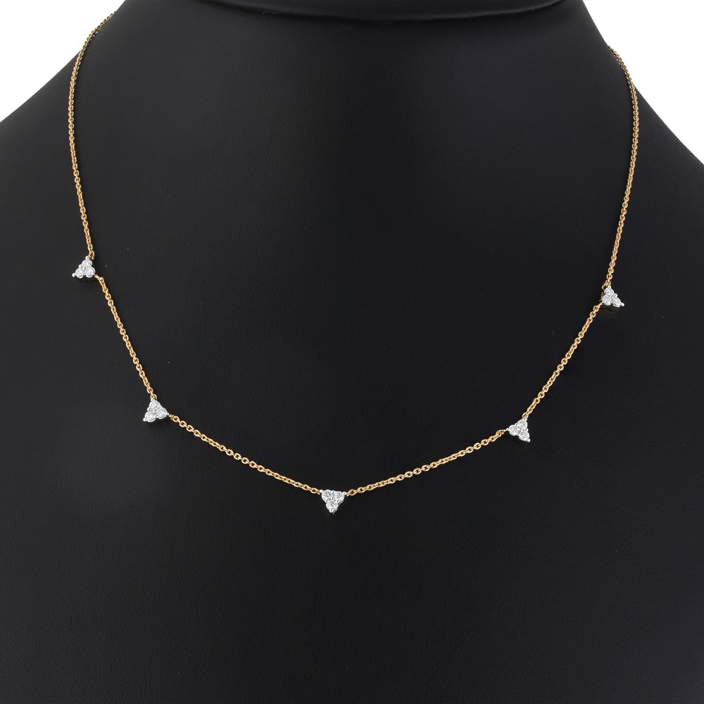 Alluring Diamond Necklace-Necklaces-OSN23001-D300R1B