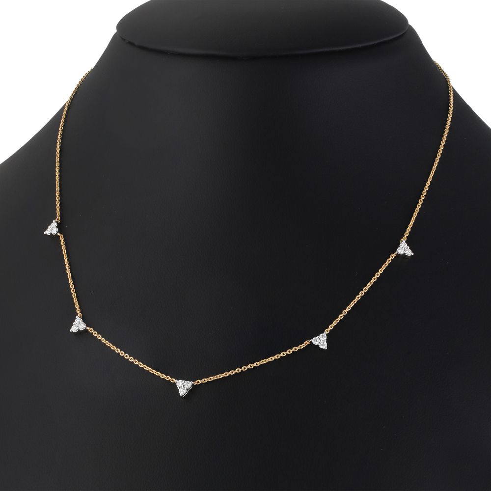 Alluring Diamond Necklace-Necklaces-OSN23001-D300R1B
