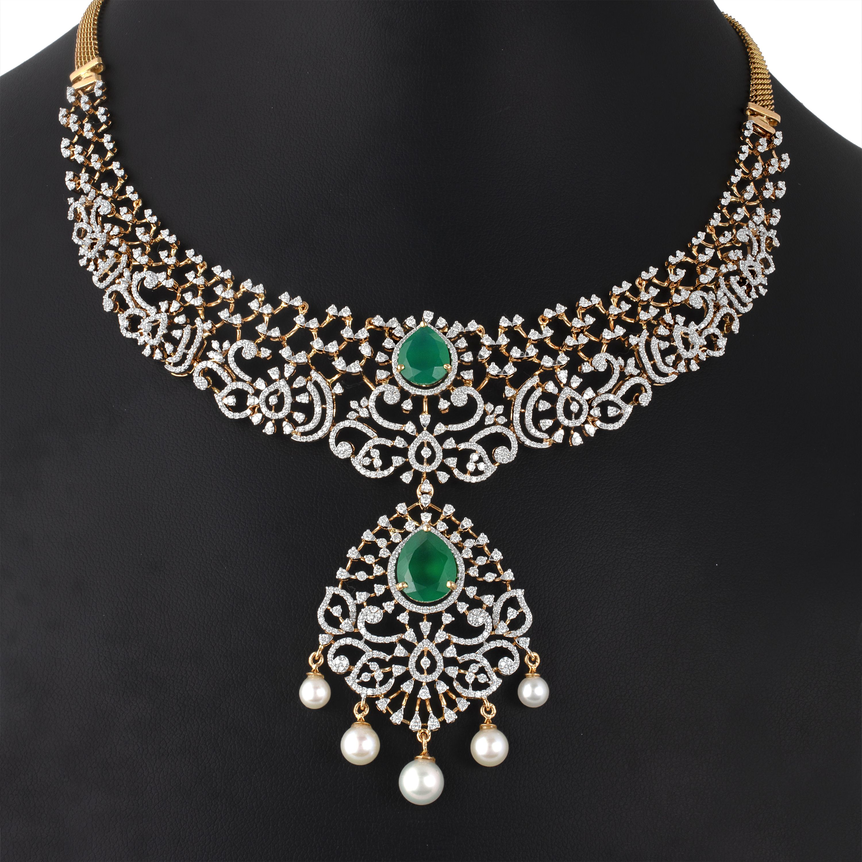 Ethereal Diamond Earrings in 18KT Yellow Gold-All Jewellery-ONS23021-D309R0B