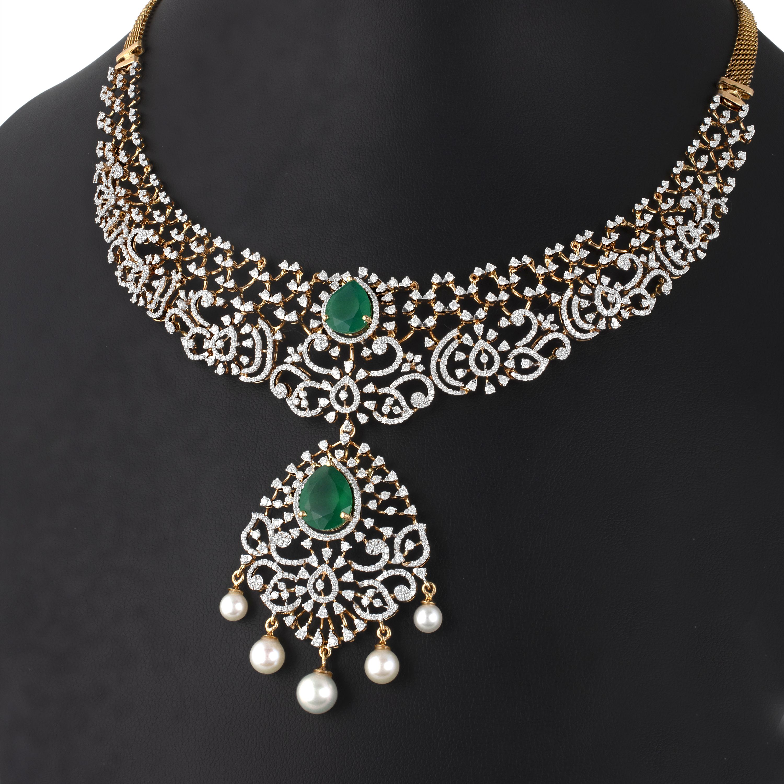 Ethereal Diamond Earrings in 18KT Yellow Gold-All Jewellery-ONS23021-D309R0B