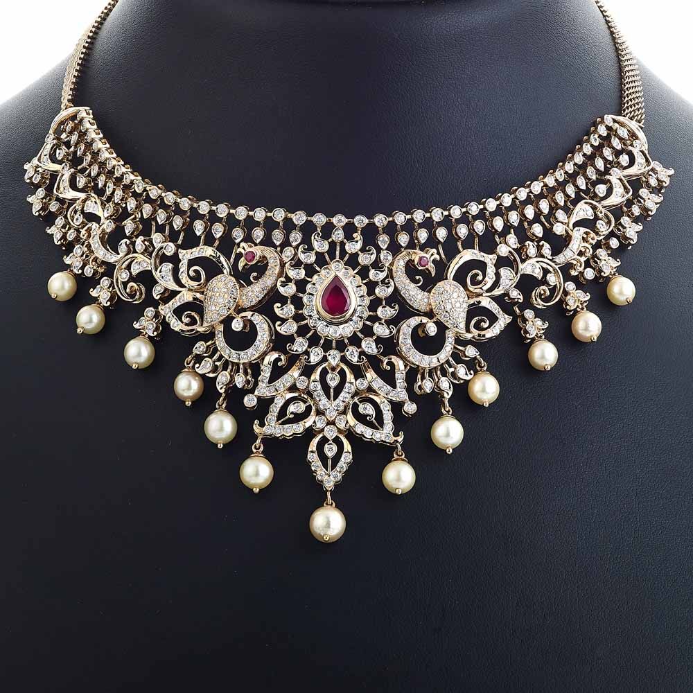 Radiant Opulence Diamond Necklace Set-All Jewellery-ONS23024-D309X0B
