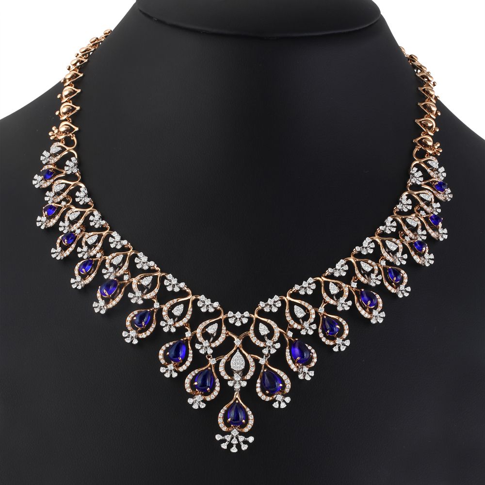Divine Charm Diamond Necklace Set-All Jewellery-ONS23035-D312X0B