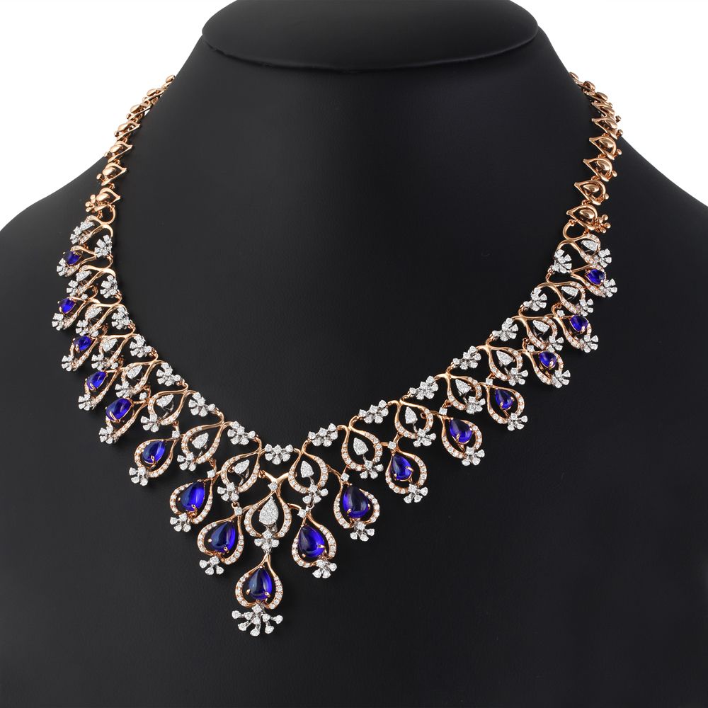 Divine Charm Diamond Necklace Set-All Jewellery-ONS23035-D312X0B