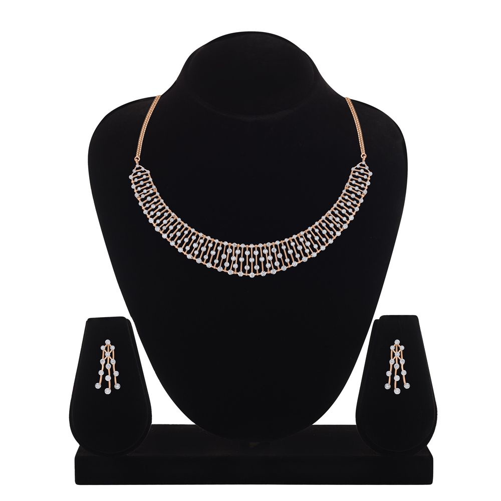 Statement Astra Jewellery Set in 14KT Rose Gold-All Jewellery-ONS23053-D900X0C