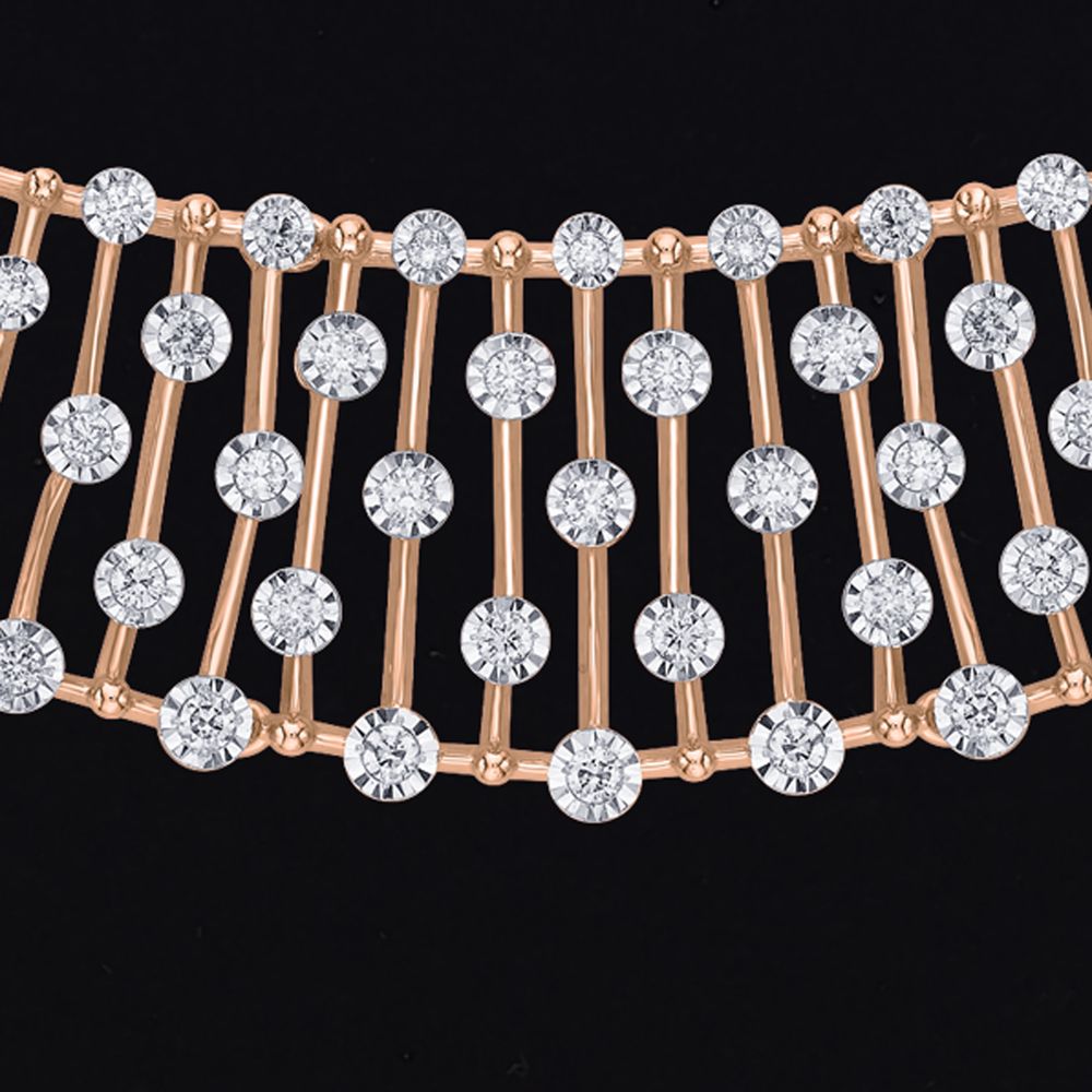 Statement Astra Jewellery Set in 14KT Rose Gold-All Jewellery-ONS23053-D900X0C