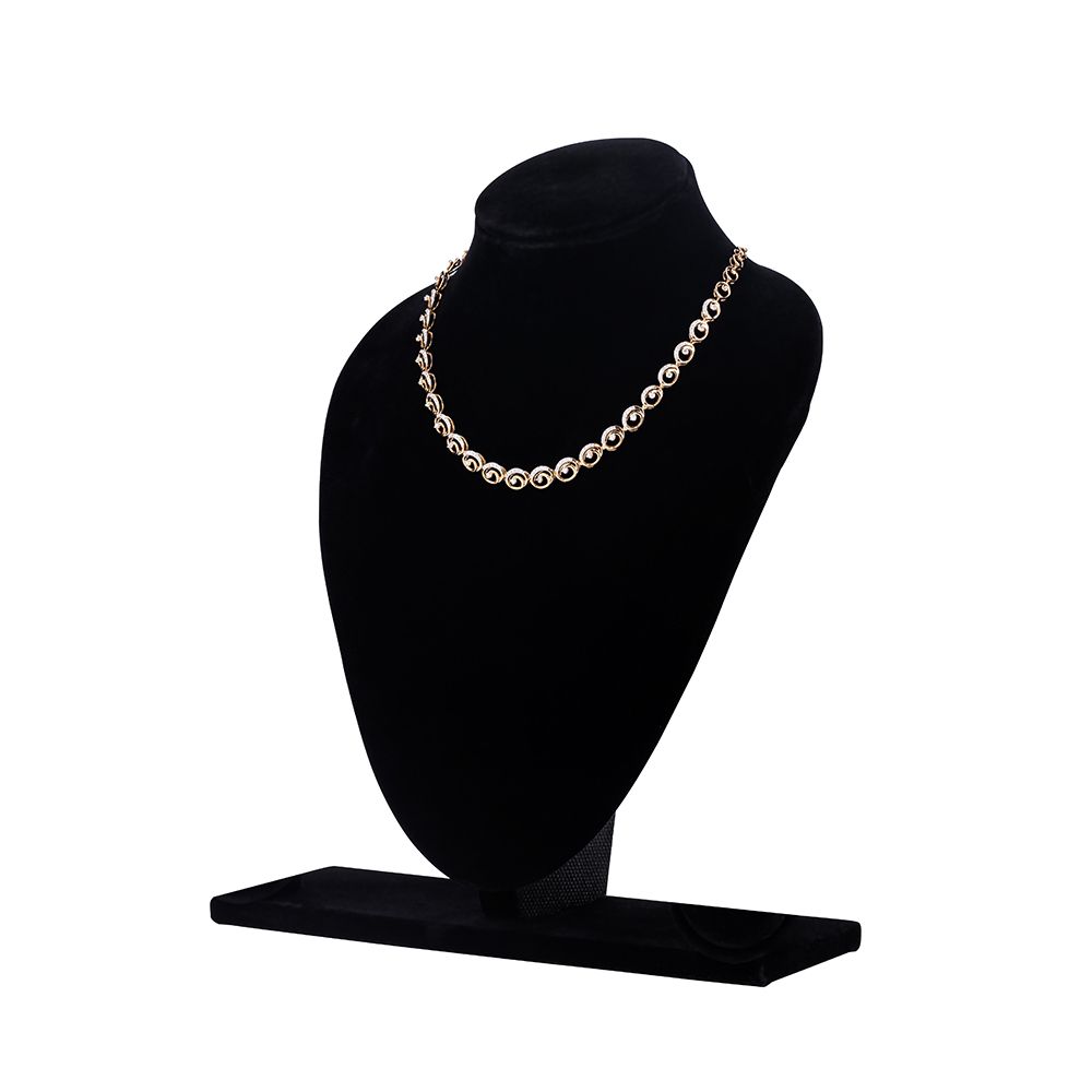Spiral Design Diamond Necklace-Necklaces-OSN23A21-D400X1B