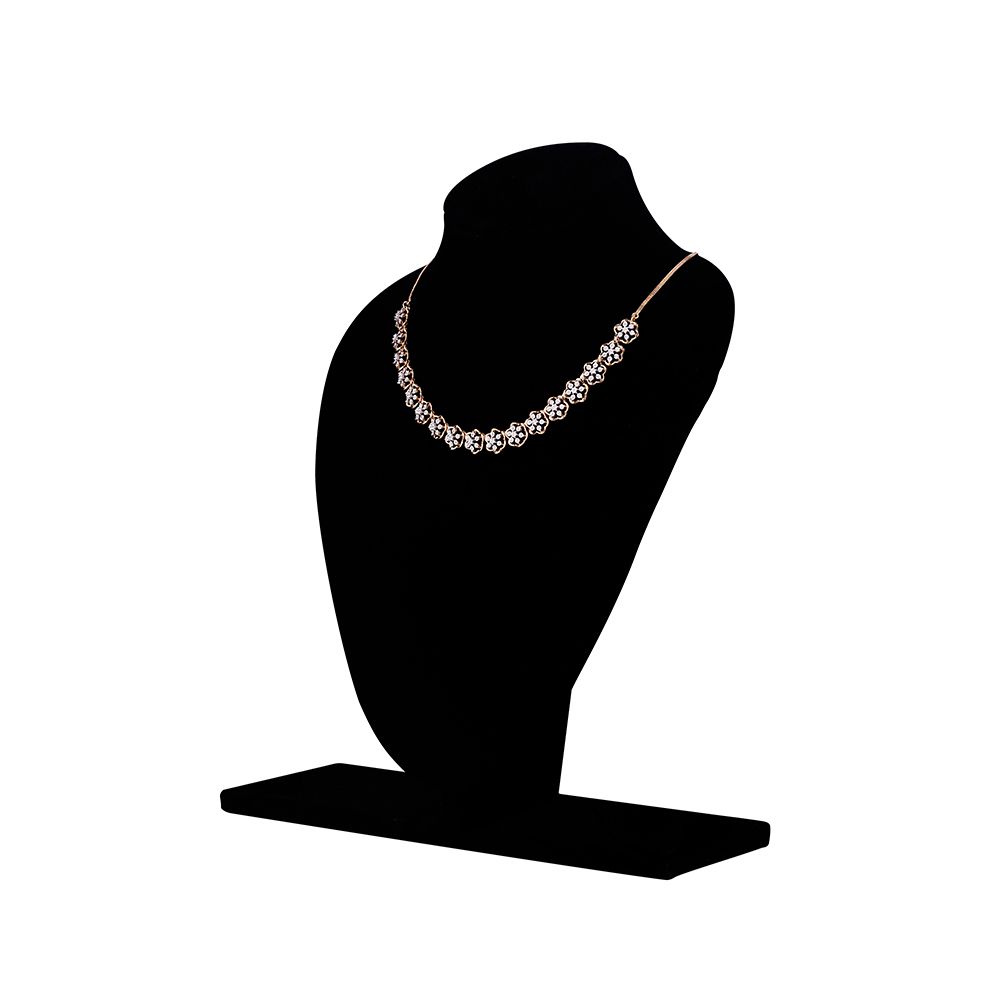 Floral Diamond and Rose Gold Necklace Set-All Jewellery-ONS23A25-D900X0C