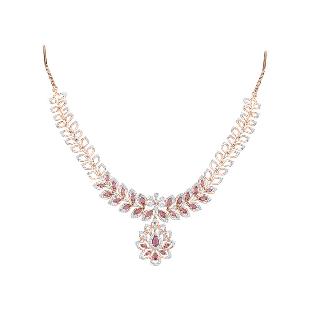Timeless Radiance Diamond Necklace Set-All Jewellery-ONS24A12-D424X0B