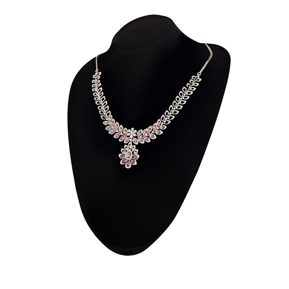 Timeless Radiance Diamond Necklace Set-All Jewellery-ONS24A12-D424X0B