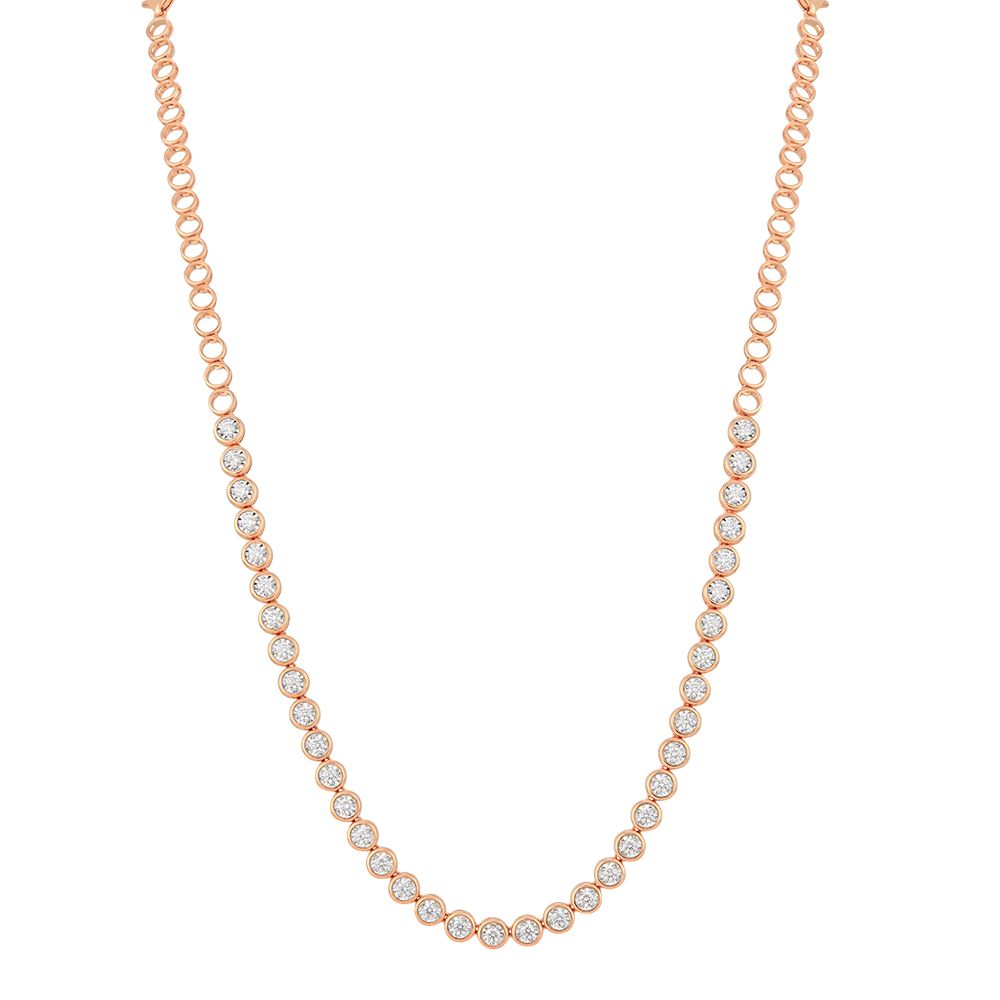 Elegant Diamond Cocktail Necklace-Necklaces-OSN24A24-D400X2B