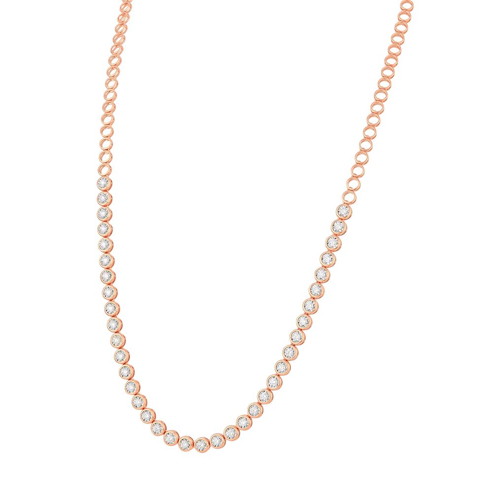 Elegant Diamond Cocktail Necklace-Necklaces-OSN24A24-D400X2B