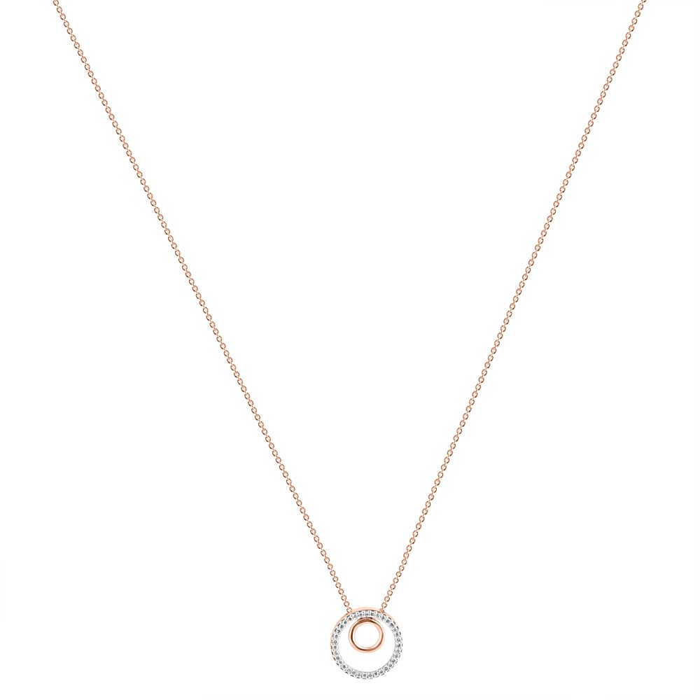 Stylish Comcentric Circular Diamond Necklace Set-Necklace Sets-ONS24A26-D900X0C