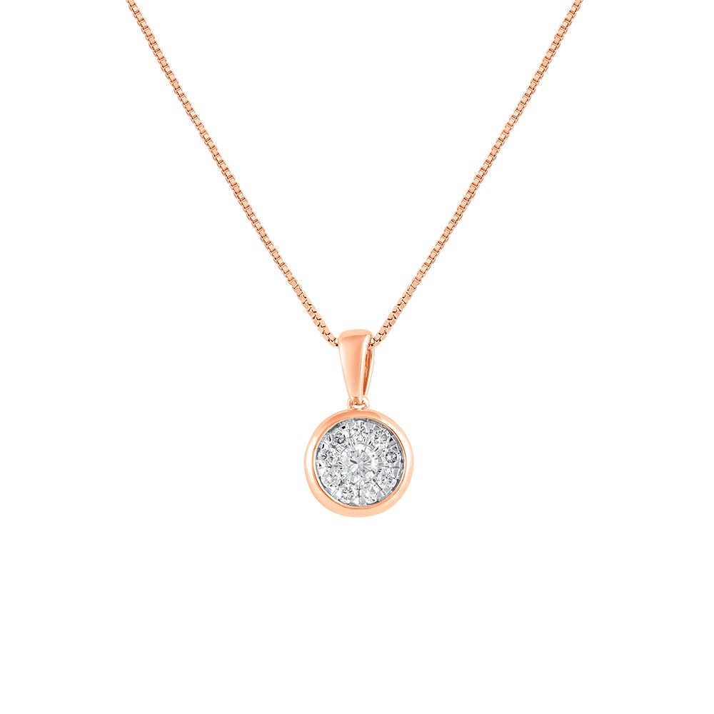 Gorgeous Geometric Rose Gold Necklace-All Jewellery-OSN24A35-D400X1B