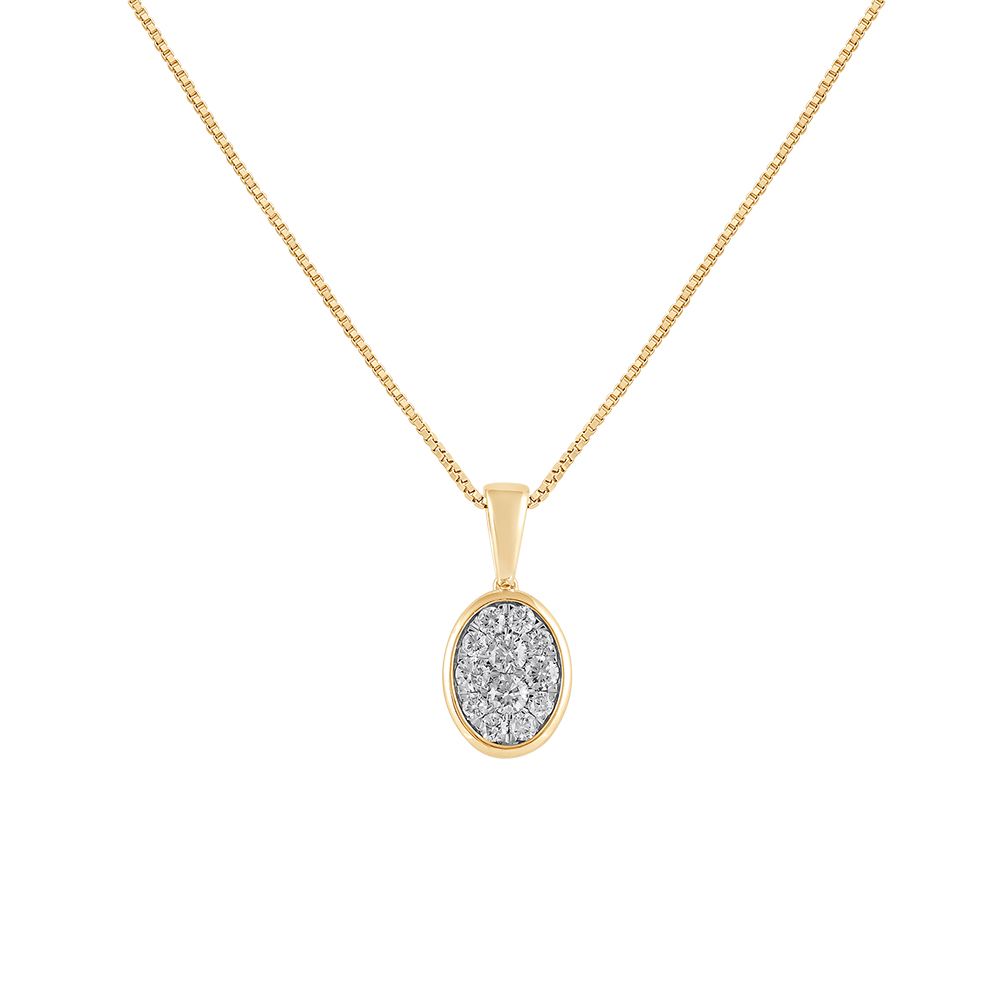 Aesthetic Geometric Diamond Yellow Necklace-Necklaces-OSN24A36-D400R1B