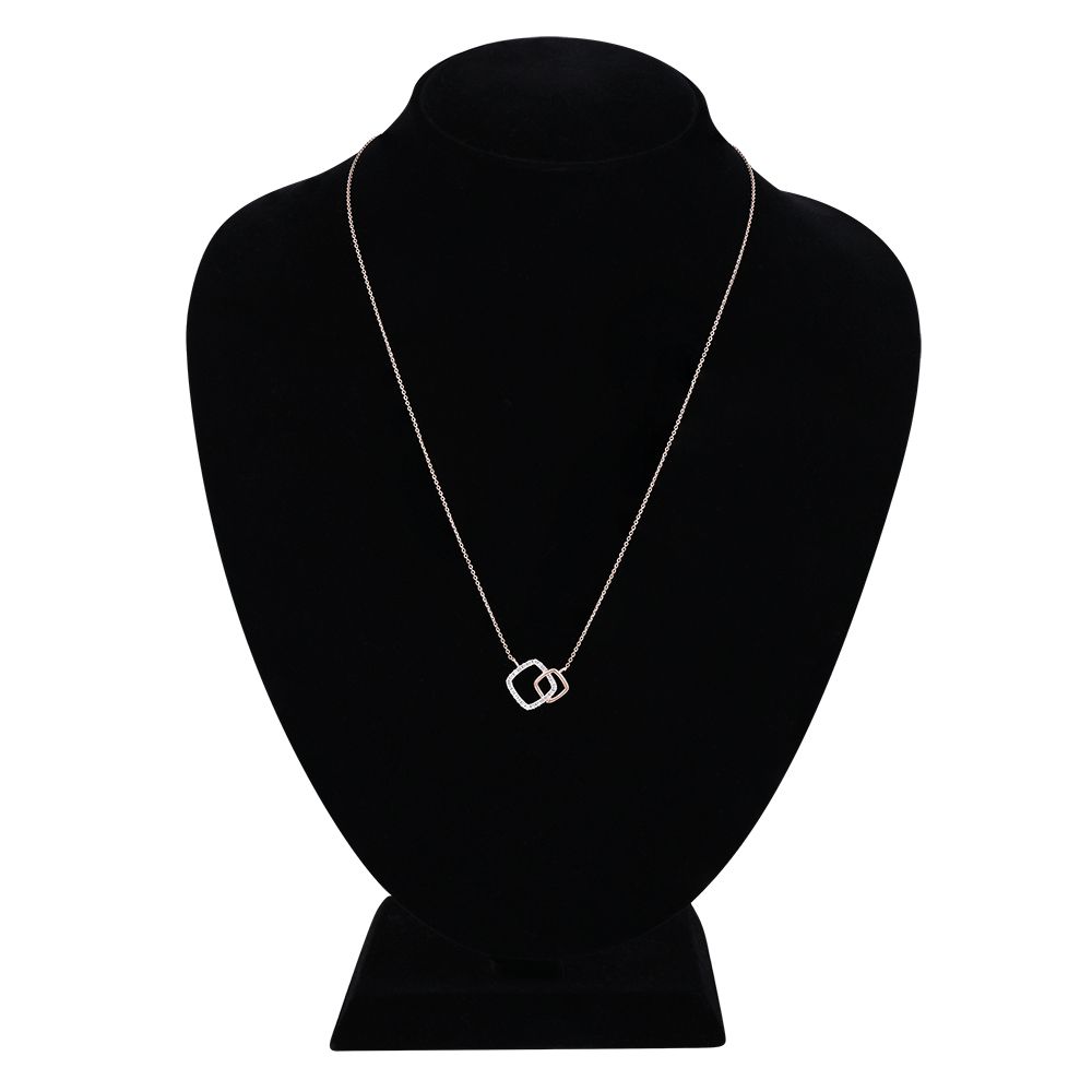 Opal Glow Diamond 14KT Rose Gold Necklace Set-All Jewellery-ONS24A38-D900X0C