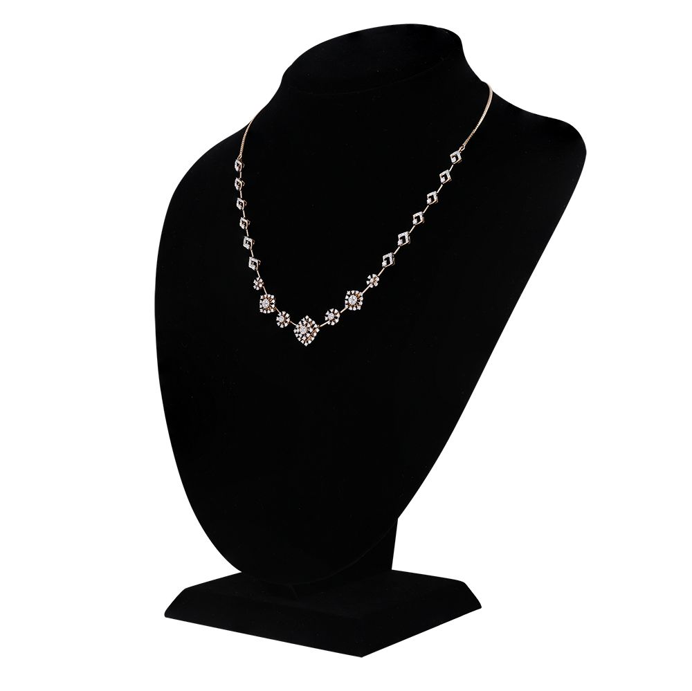 Elegant Starburst Design Diamond Necklace Set-Diamond-ONS24A48-D400R0B