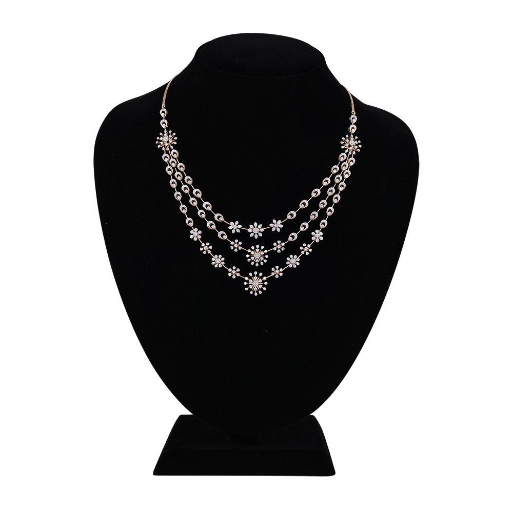 layered multi disk necklace