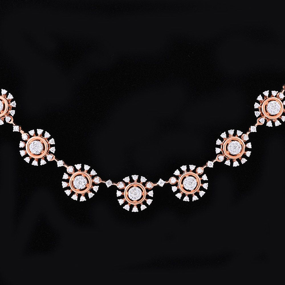 Rose Gold Gorgeous Necklace Set-All Jewellery-ONS24A63-D400X0B