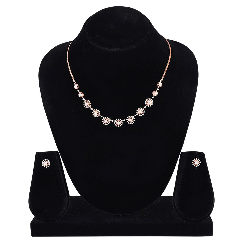 Rose Gold Gorgeous Necklace Set-All Jewellery-ONS24A63-D400X0B