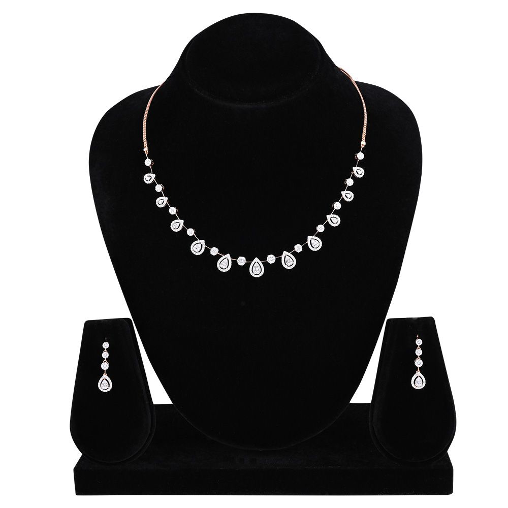 Elysian Spark Diamond Necklace Set-All Jewellery-ONS24A72-D300X0B