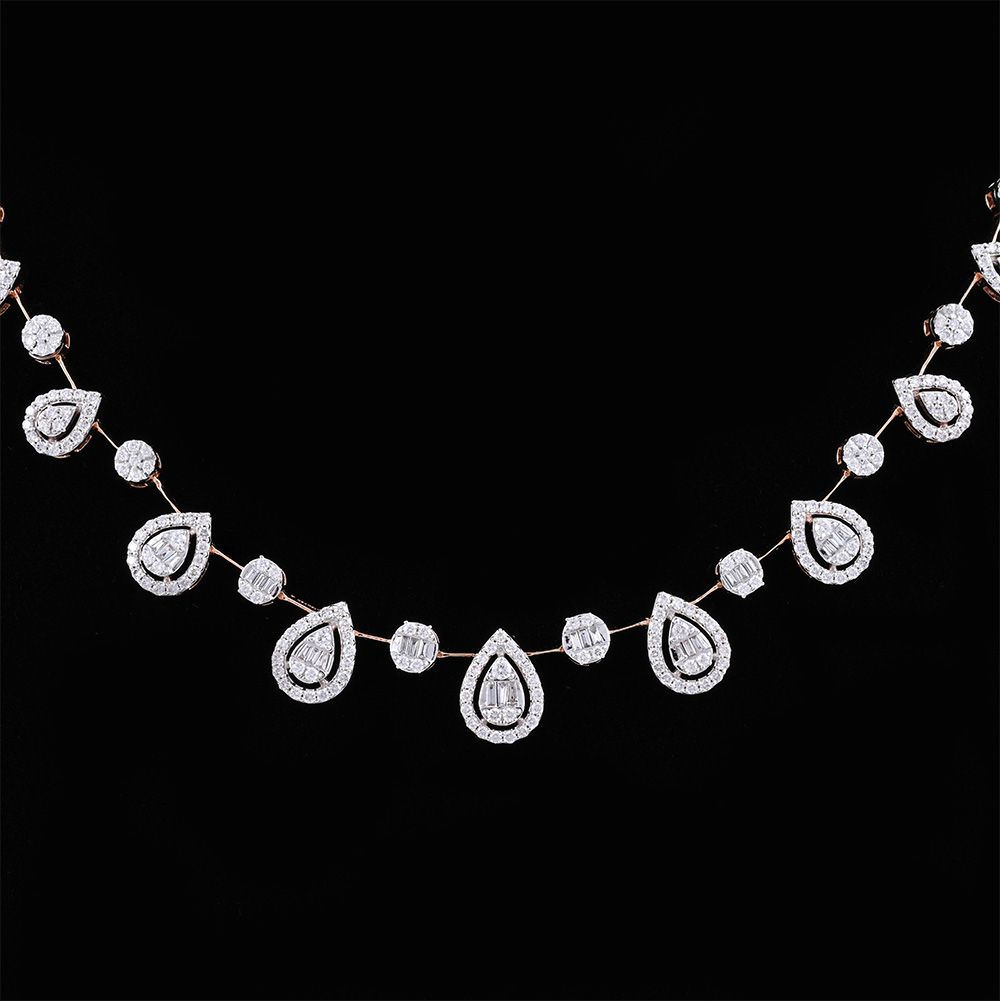 Elysian Spark Diamond Necklace Set-All Jewellery-ONS24A72-D300X0B