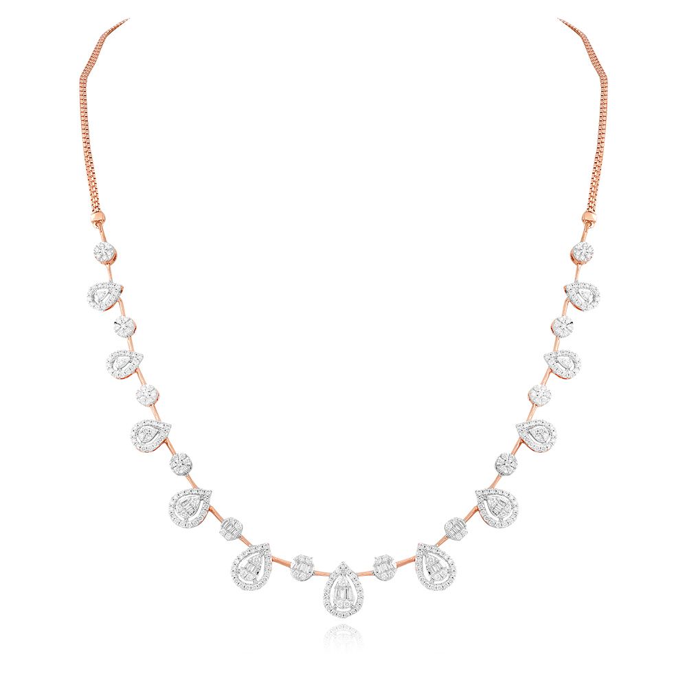 Elysian Spark Diamond Necklace Set-All Jewellery-ONS24A72-D300X0B