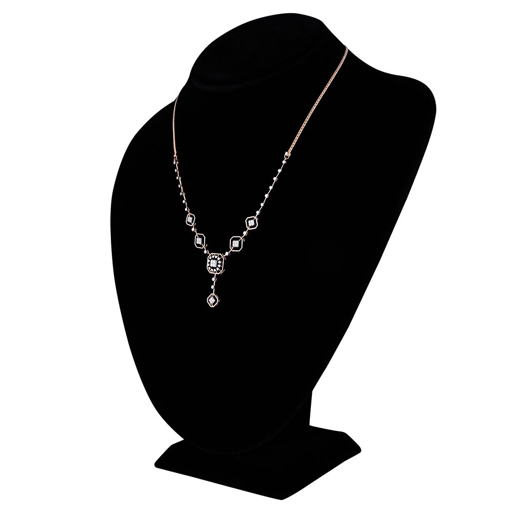 Geometric Dazzle Diamond Necklace Set-All Jewellery-ONS25A05-D400X0C