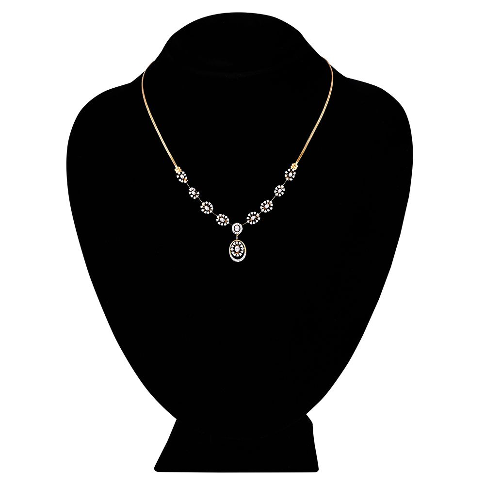 Radiant Elegance Diamond Necklace-Necklaces-OSN25A08-D400R1B