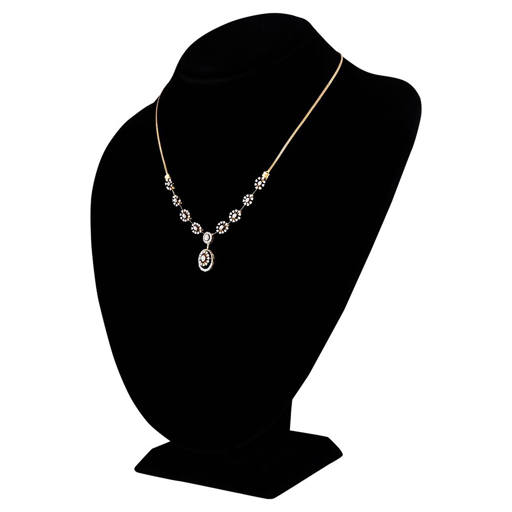 Radiant Elegance Diamond Necklace-Necklaces-OSN25A08-D400R1B