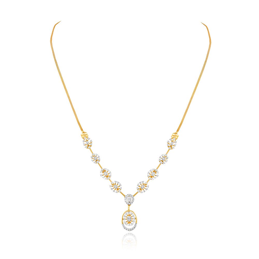 Radiant Elegance Diamond Necklace-Necklaces-OSN25A08-D400R1B