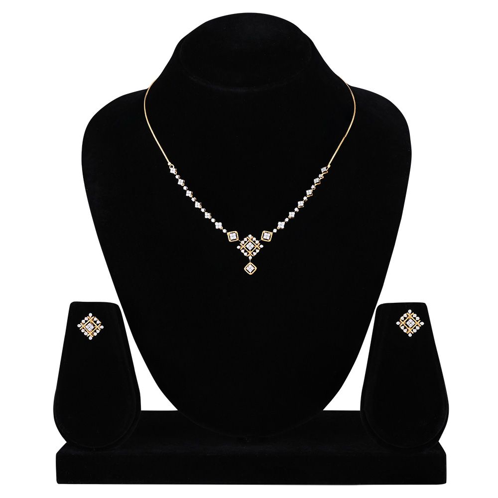 Buy Striking Elegance Diamond Necklace Set ONS25A11-D400R0B Online