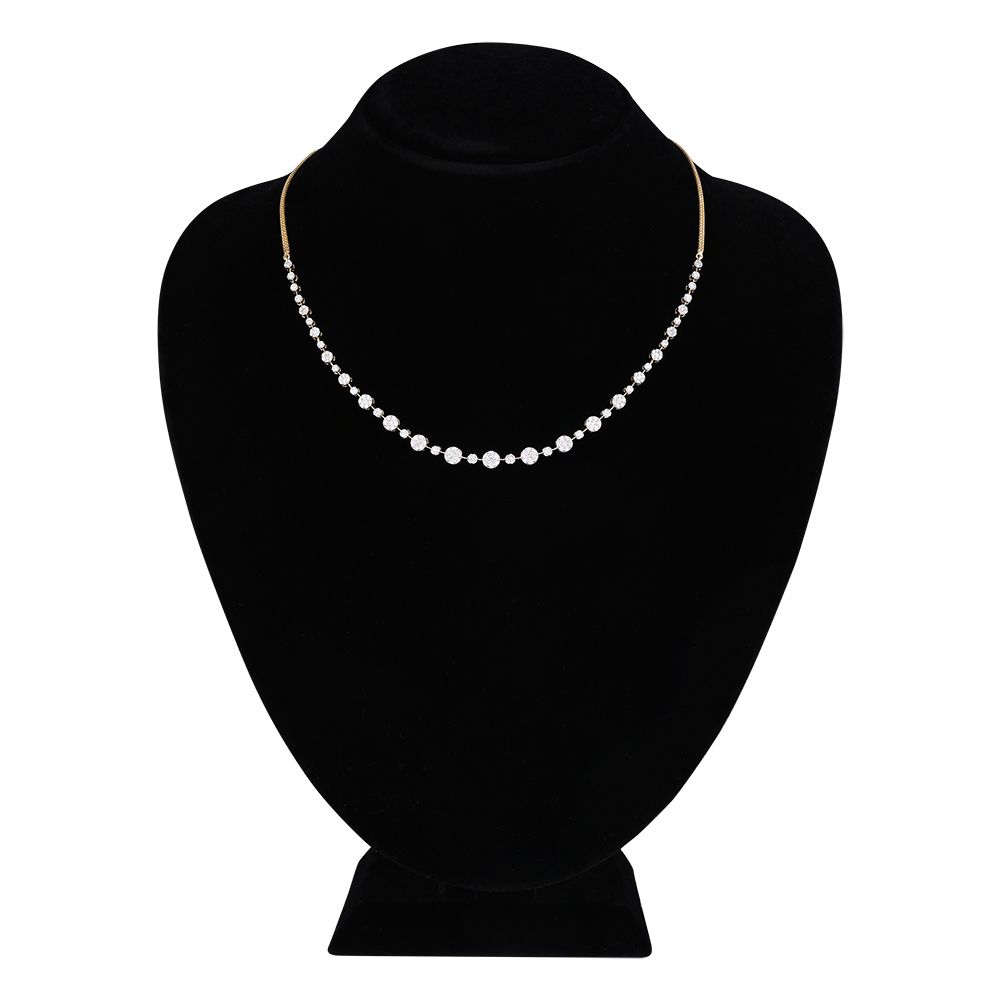 Shimmering Diamond Necklace Set-Diamond-ONS25A15-D400R0B