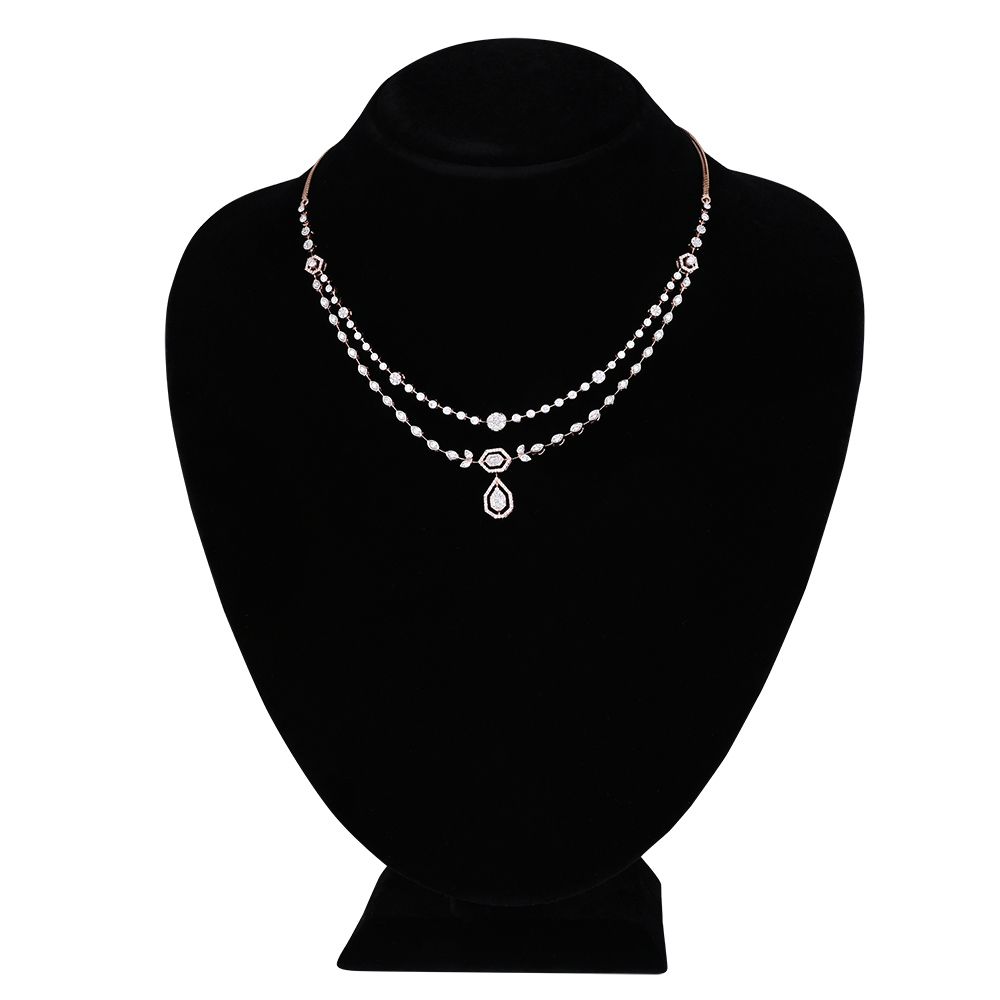 Royal Highness Diamond Necklace Set-All Jewellery-ONS25A18-D400X0B
