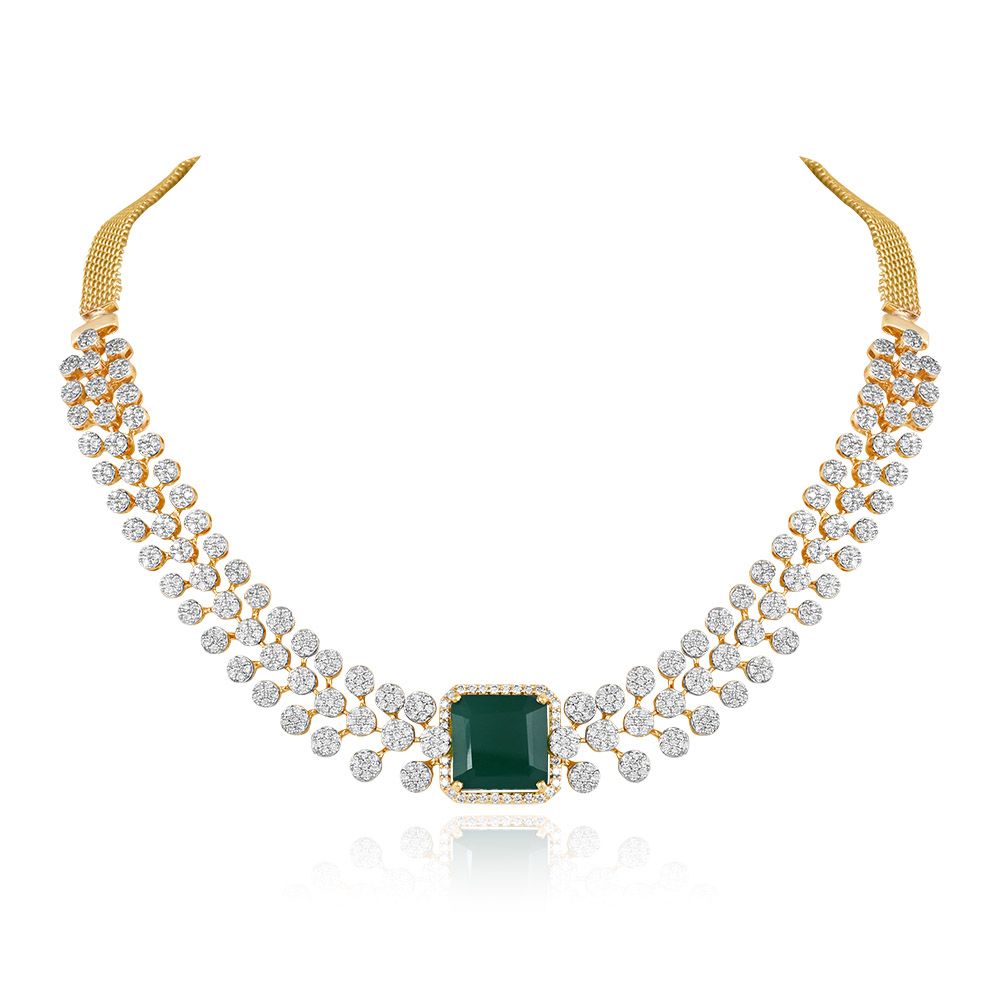 Timeless Green Brilliance Necklace-Necklaces-OSN25A24-D424R1B