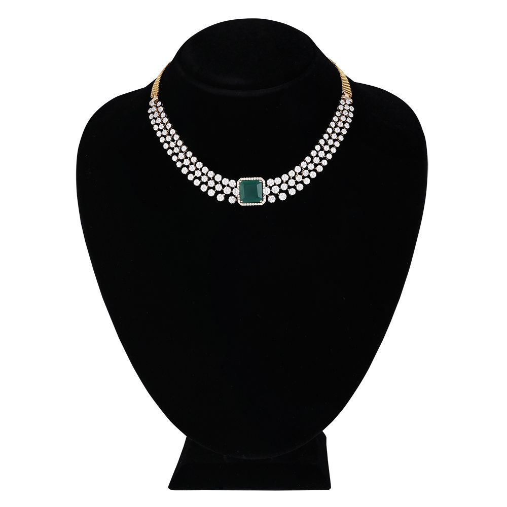 Timeless Green Brilliance Necklace-Necklaces-OSN25A24-D424R1B