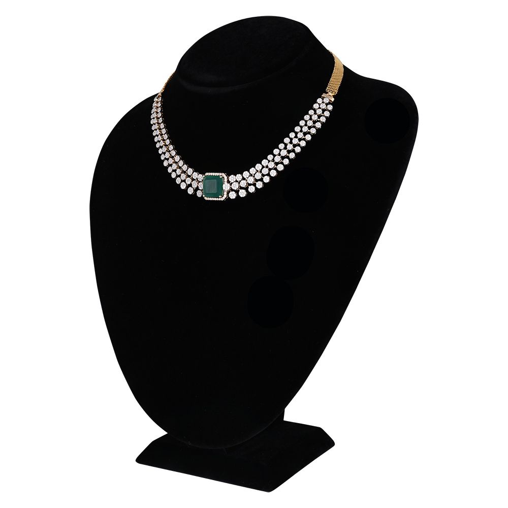Timeless Green Brilliance Necklace-Necklaces-OSN25A24-D424R1B