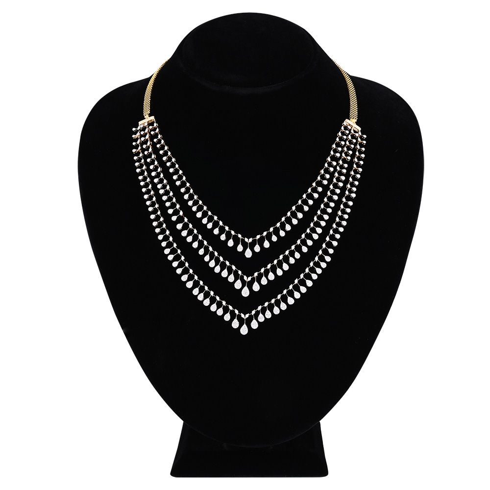 Luminous Chandelier Drop Necklace-Necklaces-OSN25A27-D400R1B